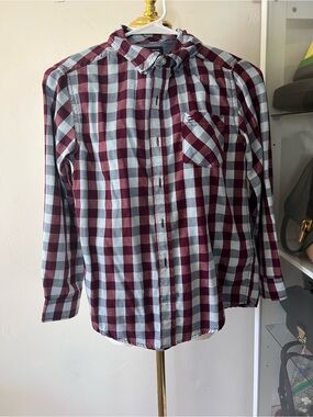 Tommy Hilfiger Red and Light Blue Checked Shirt